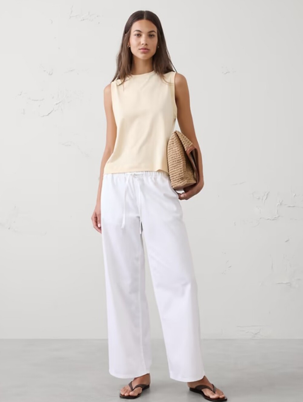 4 For 30$ 🧞Banana Republic White Pima Cotton Tank Size XS
